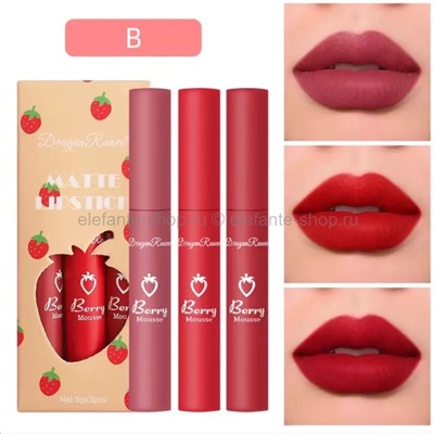 Набор блесков для губ Dragon Ranee Strawberry Lipstick Set (106)