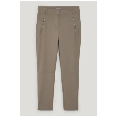 Cloth trousers - mid-rise waist - slim fit