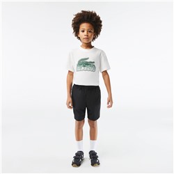 Jungen LACOSTE SPORT Shorts aus Diamant-Taft