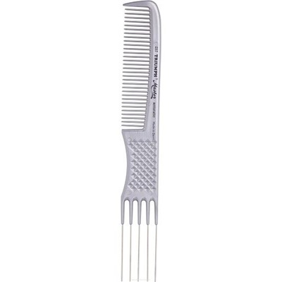 Triumph Гребень пластмассовый с металлической вилкой 257/95, 19,8 см, серый