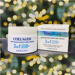 Крем для лица с коллагеном Enough Collagen Whitening Moisture Cream 3в1, 50 мл (125)