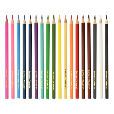 Цветные карандаши , трехгранные, 18 цветов Каляка-Маляка