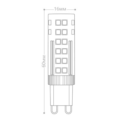 Лампа светодиодная Feron, G9, 7 Вт, 175-265 В, белый теплый свет
