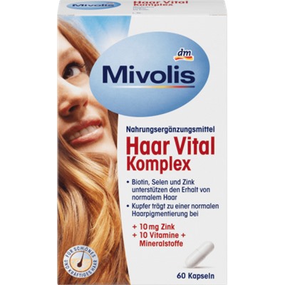 Mivolis Haar Vital Komplex Kapseln Витаминный комплекс для волос, 60 шт
