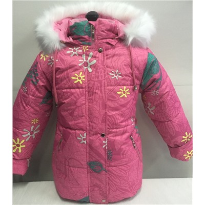 Куртка зимняя для девочки КЗД-16 "Ксюша" р-р 104-122
