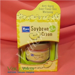 Антивозрастной крем для лица с соевым белком и коэнзимом Q10 Yoko Soybean Q 10 Cream  50гр.