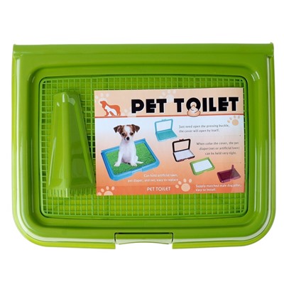 Туалет многофункциональный (под пеленку, со съемной сеткой), 49х36,5х4 см, зеленый