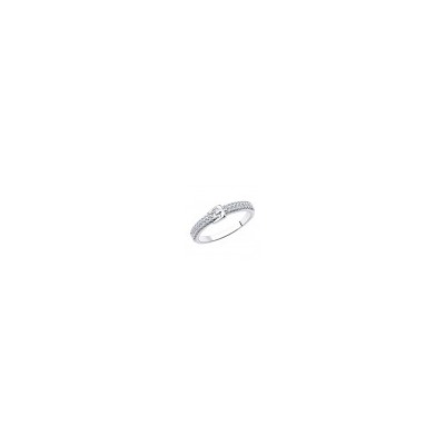 Кольцо из серебра с фианитами, 94-110-00792-1