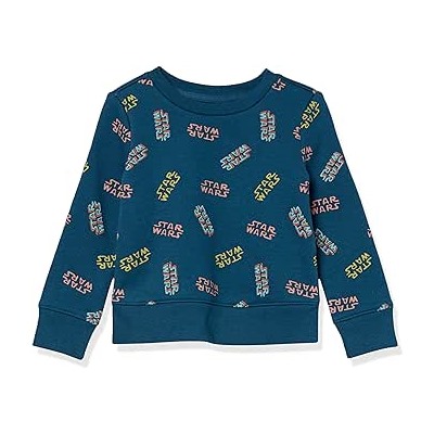 Amazon Essentials Girls and Toddlers' Disney | Star Wars | Marvel| Princess Fleece Pullover Crew Sweatshirt