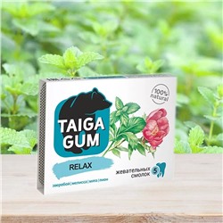 Смолка жевательная Taiga Gum RELAX без сахара