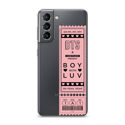 Силиконовый чехол Boy with luv на Samsung Galaxy S21