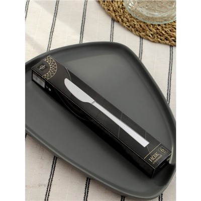 Нож столовый из нержавеющей стали Magistro Gamburg, длина 20,8 см, толщина 4 мм, цвет серебряный
