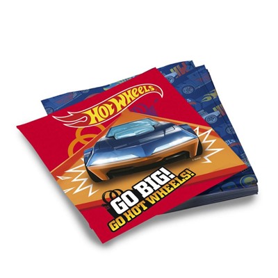 ND Play. Hot Wheels Салфетки бумажные трехслойные 33х33 см 20 шт арт.292794