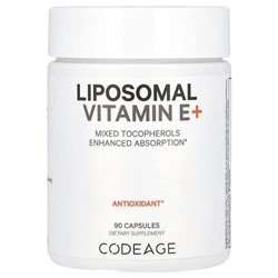 Codeage Липосомальный витамин Е+, смесь токоферолов, 90 капсул