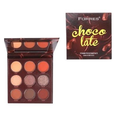 FARRES /HB210-11/ Тени д/век 9 цветов "Choco Late". 12