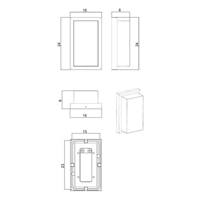 Уличный настенный светильник Arte Lamp Menkar A1331AL-1BK, LED, 12 Вт, 8х15х24 см, 960 Лм, чёрный