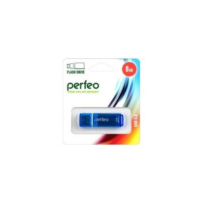 8Gb Perfeo C13 Blue USB 2.0 (PF-C13N008)