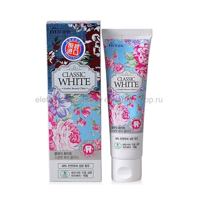 Отбеливающая зубная паста Mukunghwa Classic White Scarlet Beauty Clinic, 110 гр (51)