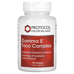 Protocol for Life Balance Gamma E Toco Complex - 90 капсул - Protocol for Life Balance