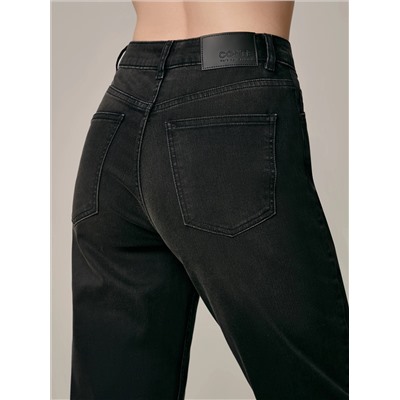 CONTE CON-585 Черные джинсы mom с высокой посадкой и квадратными карманами