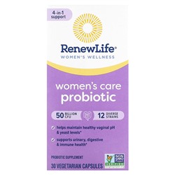 Renew Life Пробиотик для женского здоровья - 50 миллиардов КОЕ - 30 вегетарианских капсул - Renew Life