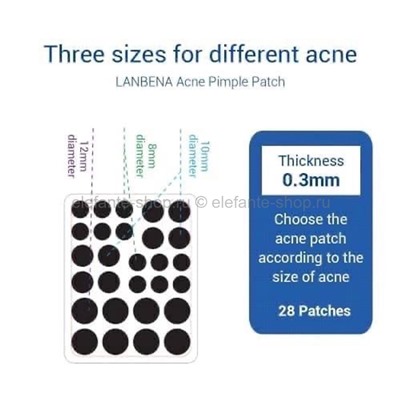 Пластыри от прыщей Lanbena Acne Pimple Patch 28 пластырей (37)