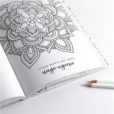 Ежедневник-смешбук с раскраской «#Мечтай. Создавай. Действуй», А5 80 листов