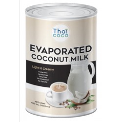 Концентрированное Кокосовое Молоко 400 гр Evaporated COCONUT MILK, Thai Coco