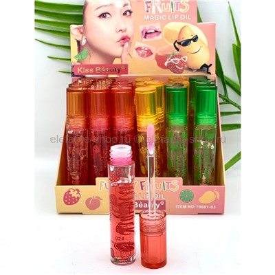 Блески для губ Kiss Beauty Funny Fruits, 4 штуки