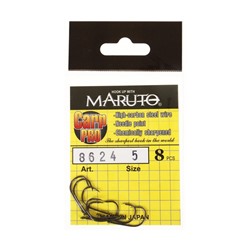 Крючки карповые Maruto 8624, цвет BN, № 5 Carp Pro, 8 шт.