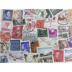 Набор различных марок, Швеция (40 шт.)