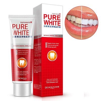 Зубная паста Bioaqua Tootpaste Pure White с экстрактом клюквы 120 g