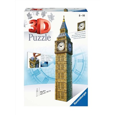 Ravensburger. Пазл карт. 3D 216 арт.12586 "Биг-Бен с часами"