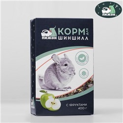 Корм "Пижон" для шиншилл, с фруктами, 400 г