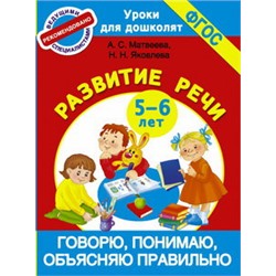 Говорю, понимаю, объясняю правильно. Развитие речи 5-6 лет