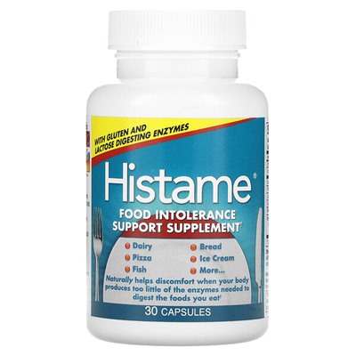Naturally Vitamins Histame - Поддержка при непереносимости пищи - 30 капсул - Naturally Vitamins