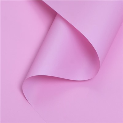 Пленка для цветов "Люкс", матовая, серо-розовая, 0,6 м, 200 г, 40 мкм