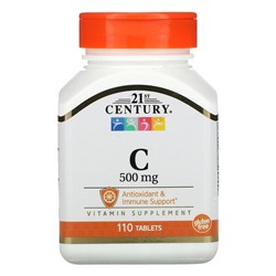 21st Century Vitamin C, 500 mg, 110 Tablets