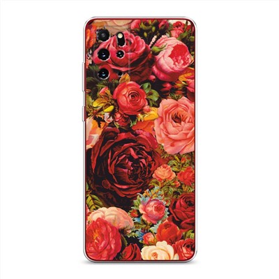 Силиконовый чехол Розы винтажные на Samsung Galaxy S20 Plus