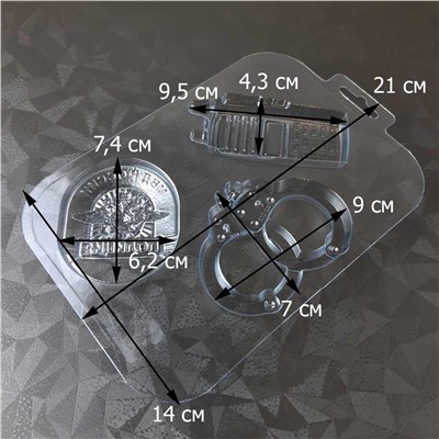 Форма для шоколада «Полиция»
