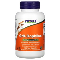 NOW Foods Gr8-Dophilus - 120 растительных капсул - NOW Foods