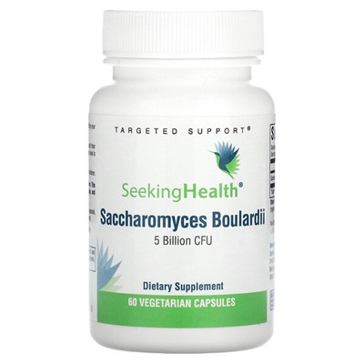 Seeking Health Saccharomyces Boulardii - 5 миллиардов КОЕ - 60 вегетарианских капсул - Seeking Health