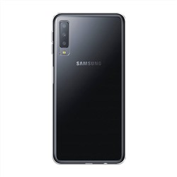 Силиконовый чехол без принта на Samsung Galaxy A7 2018