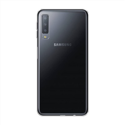 Силиконовый чехол без принта на Samsung Galaxy A7 2018