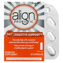 Align 24/7 Digestive Support, пробиотическая добавка, 42 капсулы