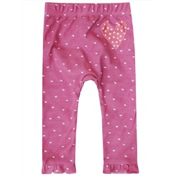 Розовые штанишки с сердечками "Little Angel" для новорождённого (5410601)
