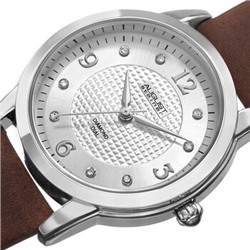 August Steiner Quartz Diamond Silver Dial Ladies Watch AS8198BR