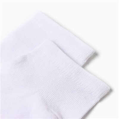 Носки женские укороченные, цвет белый, размер 23-25