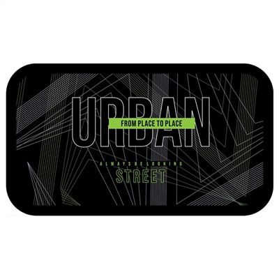 Пенал 3 отделения, 190*110 ArtSpace "Urban", ламинированный картон