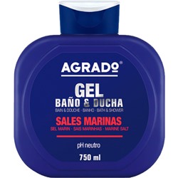 AGRADO Гель для ванн и душа (750ml) "Marine salts". 8 /4901/